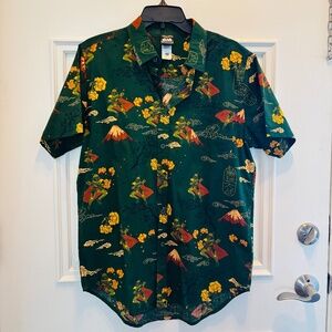 Star Wars Boba Fett 100%Cotton NWOTCollared Green Casual Button Down Shirt Sz M